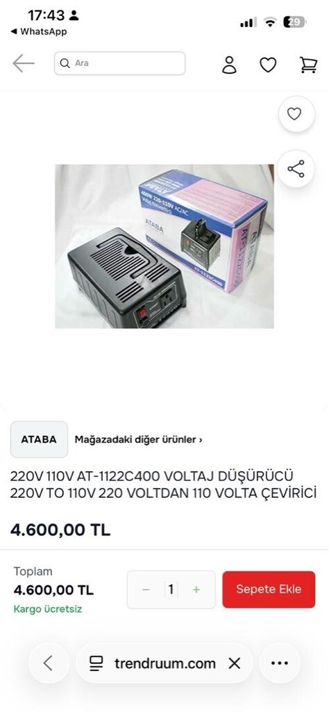 Ataba Voltaj Düşürücü - 2