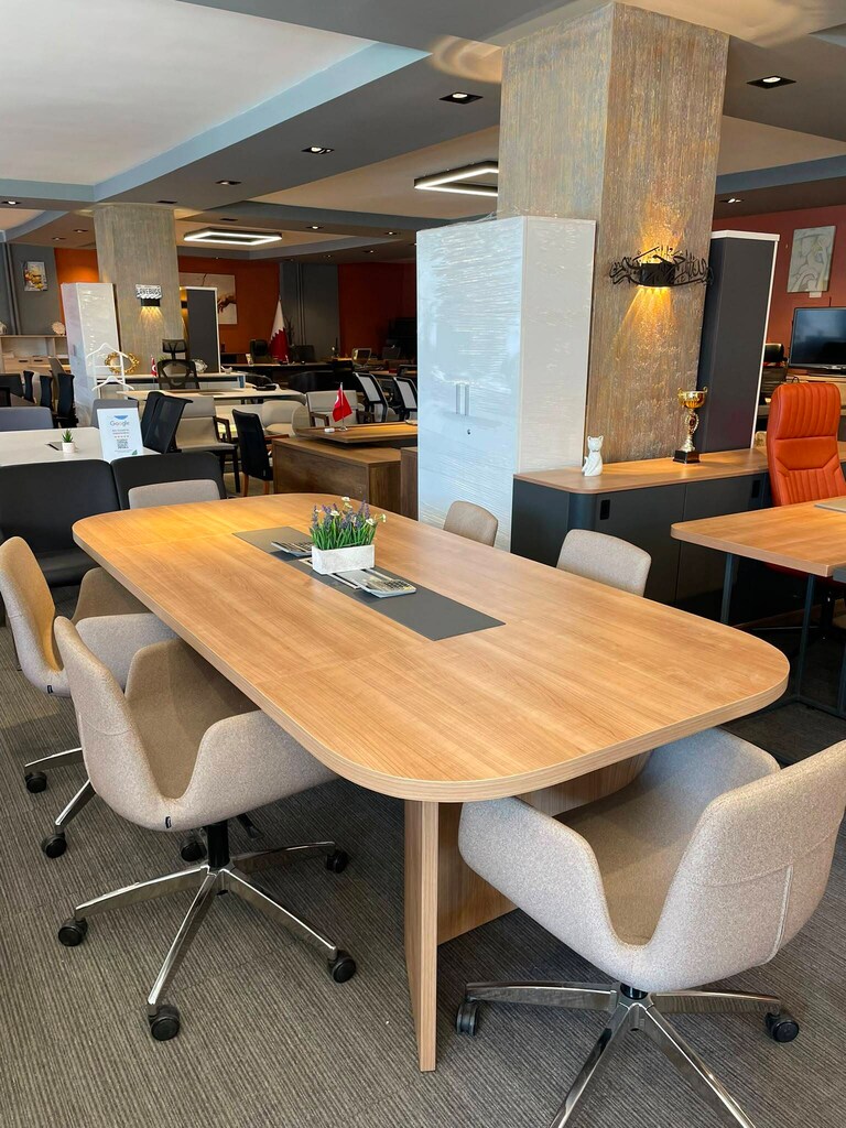 KLAS OFİS ÜSKÜDAR 240x110 cm MARBELLA TOPLANTI MASASI SIFIR - 2