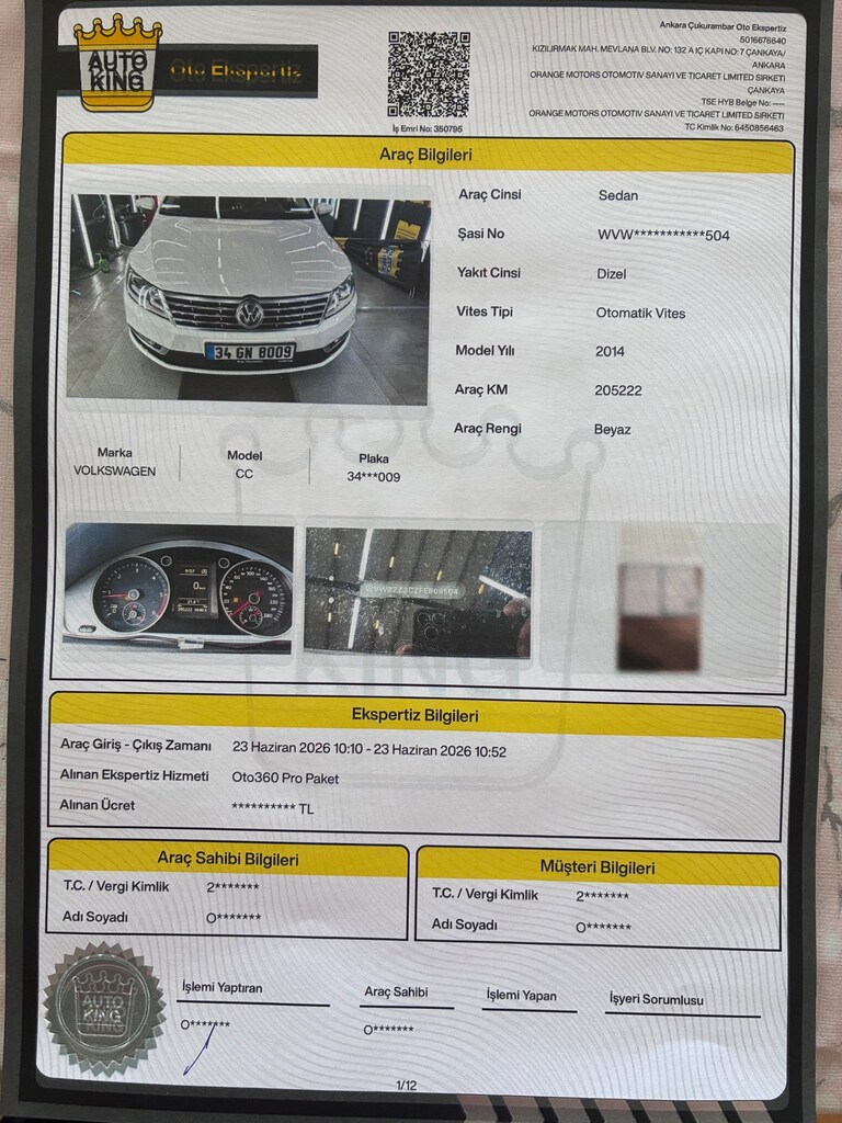 Volkswagen CC 2014 -140BG-2.0 TDI Dizel Otomatik 198binKM - 16