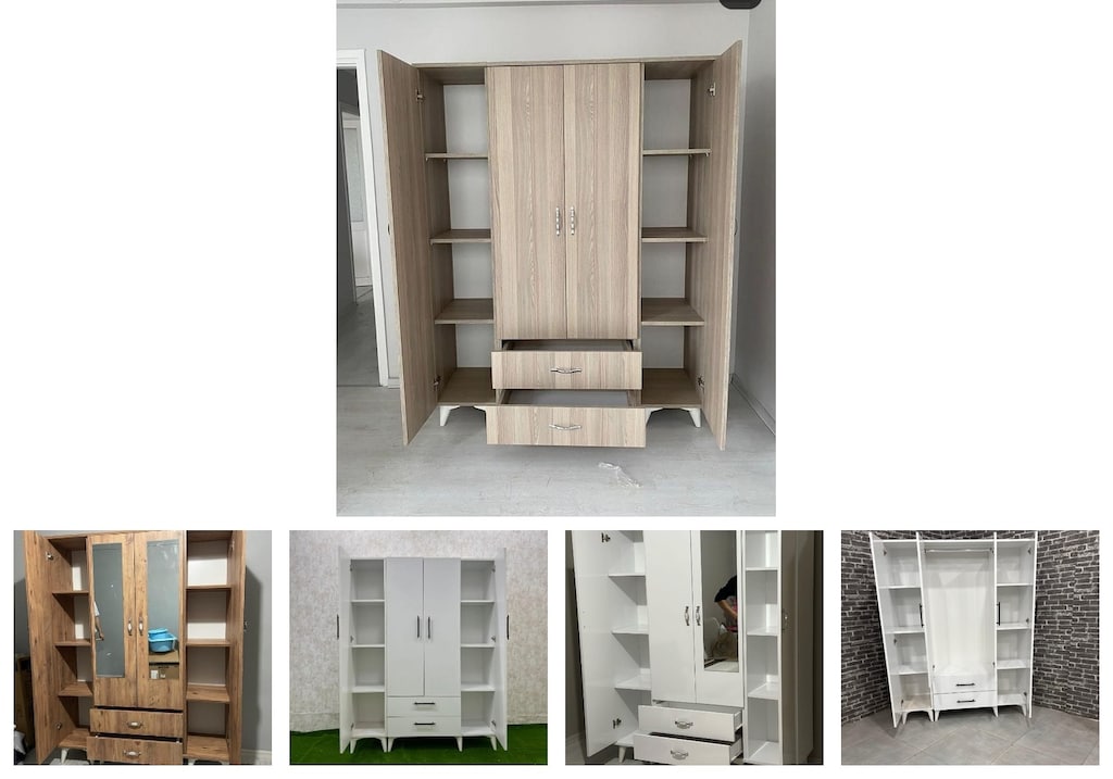 4 kapaklı elbise dolabı jggohhatyi - 2
