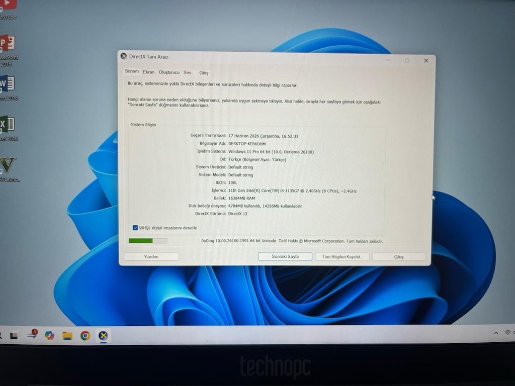 TECHNOPC NOTEBOOK TS15TM SIFIR KUTULU FIRSAT ÜRÜN - 6