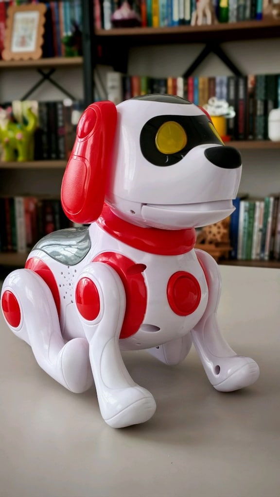 Kırmızı Beyaz Robot Köpek - 3