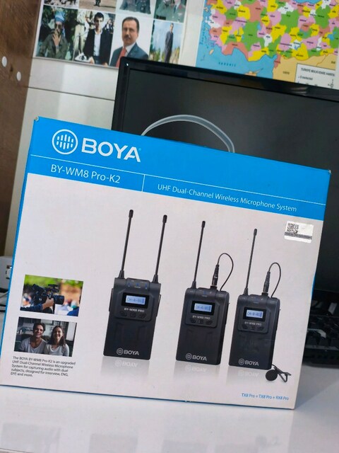 Boya Bm8 Pro K 2. Kablosuz İkili Yaka Mikrofon Seti (Temiz Kullanıldı)
