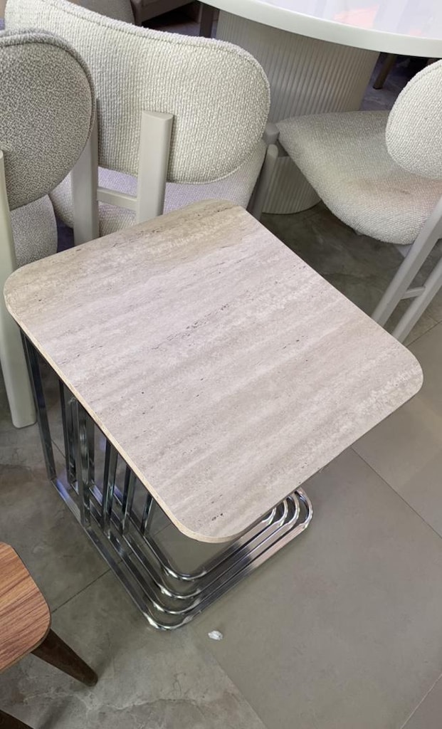 traverten desen 4 lü tekerlekli zigon sehpa - 4