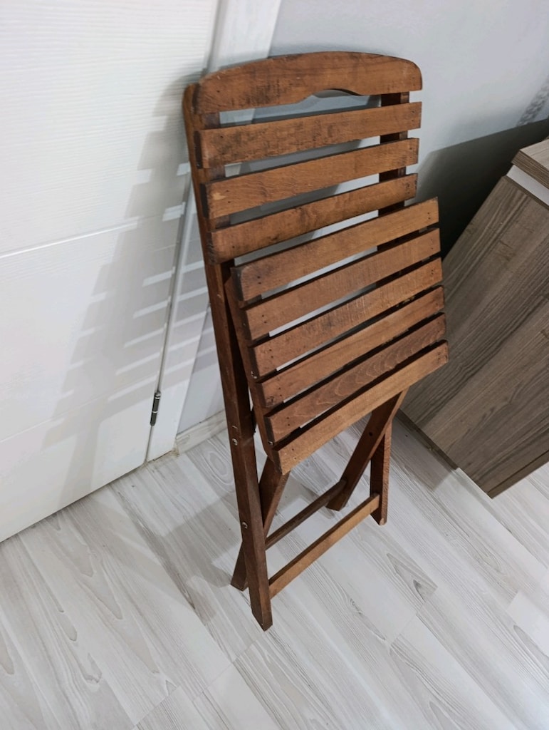 Ahşap katlanır sandalye - 3