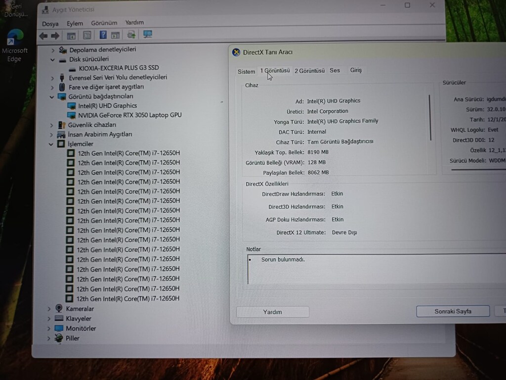 CASPER EXCALİBUR 3050 OYUN & MÜHENDİSLİK LAPTOP - 11