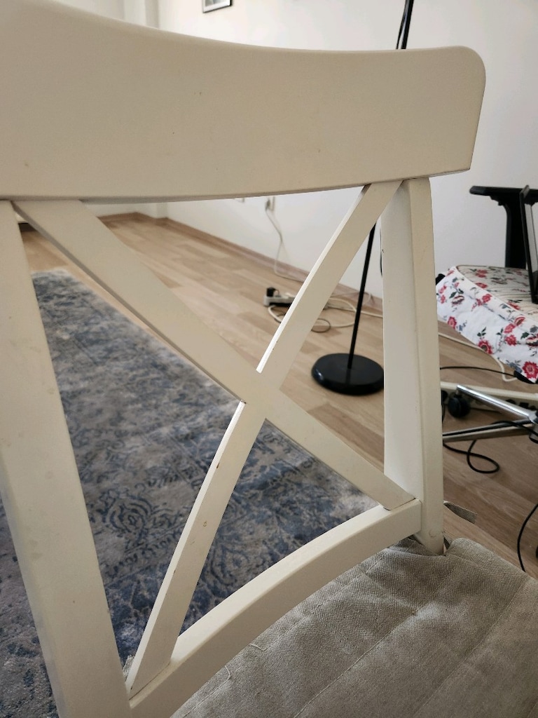 IKEA 4 Kişilik Masa Sandalye Takımı – 4 INGOLF Sandalye + Minder - 9