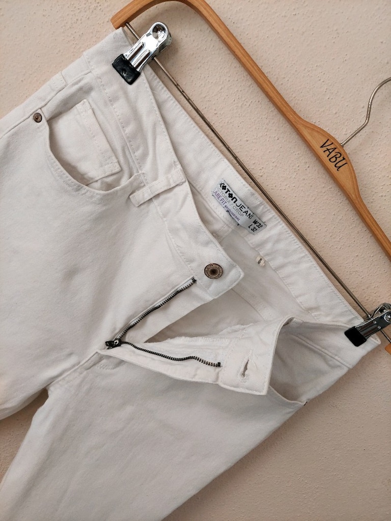 Koton victoria Beyaz Flare Jean Pantolon - 6