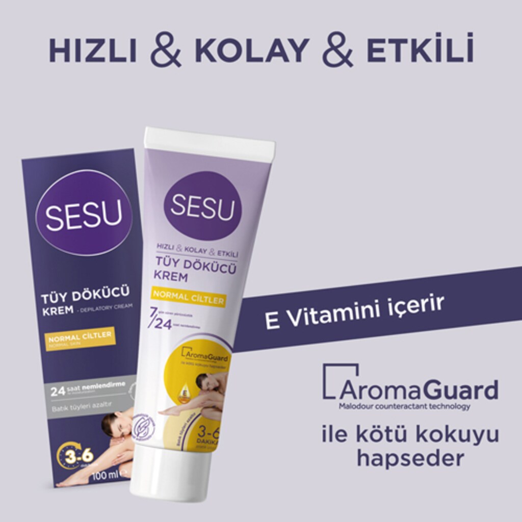 SESU TÜY DÖKÜCÜ KREM NORMAL CİLTLER 100 ML - 3