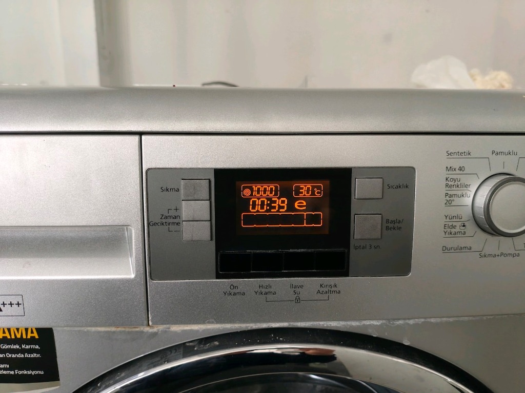 Beko gri 8 kg A+++ enerji 1000 devir çok temiz çamaşır makinesi - 6