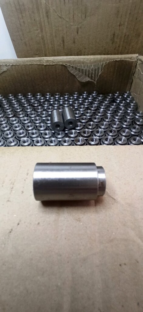 CNC torna üretimi, sıfır kademeli dişli burç / kaynak somunu (weld bun - 9