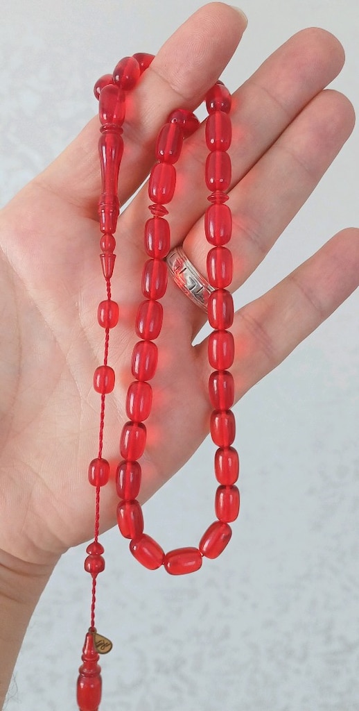 Ateş Kehribar Tesbih - 3