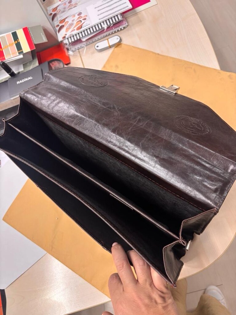 gerçek deri laptop ve evrak çantası - 2