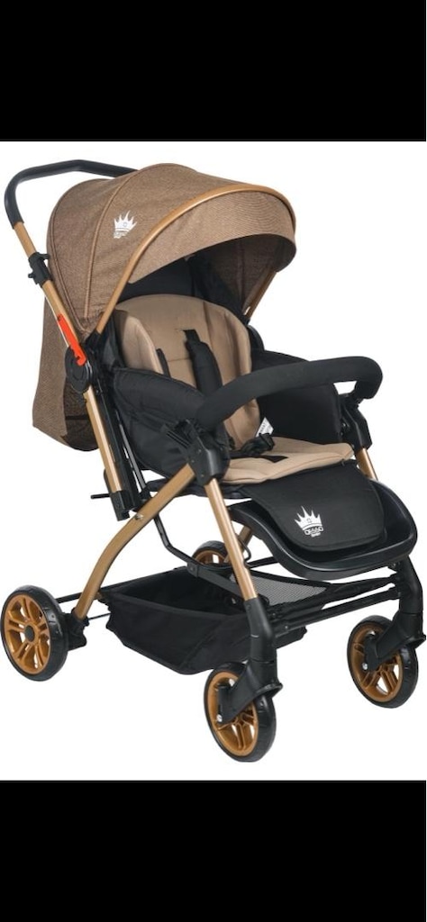 QESSO Baby Aqua Gold Çift Yönlü Bebek Arabası + Puset - 3