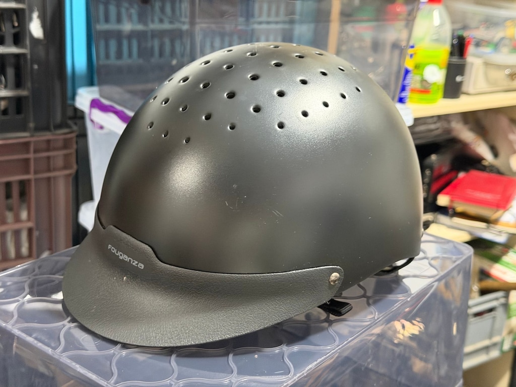 Decathlon FH100 - At Binicilik Togu Siyah 100 Unisex Kask - 2