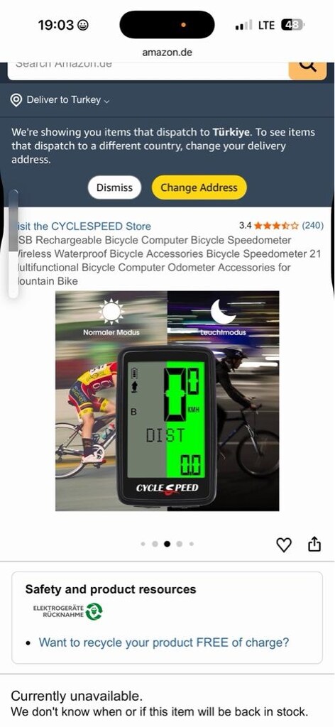 CYCLESPEED kablosuz kilometre saati bisiklet saati bilgisayar - 5