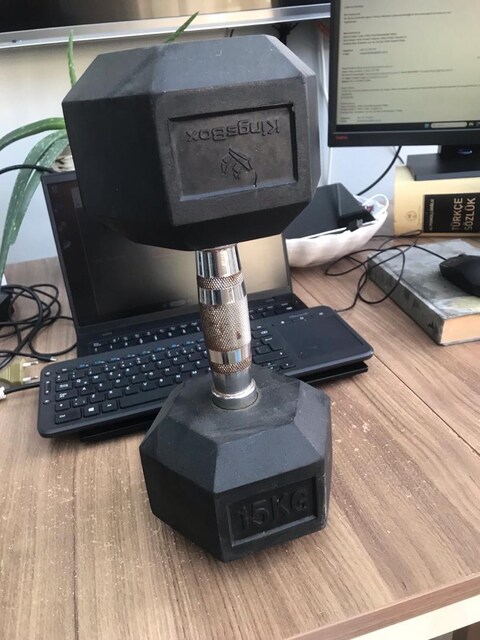 kingsbox 15 kg dumbell 2 adet