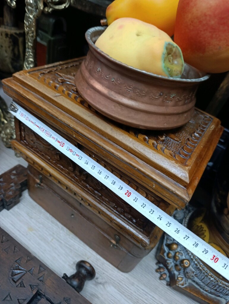 oymalı cevizden özel takı sandığı - 2