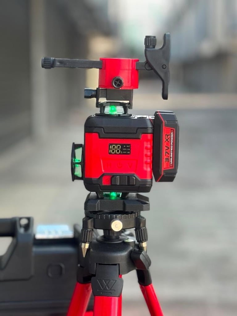 Profesyonel 360° 16 Köşe Otomatik Hizalama Tripod'lu Lazer Hizalama - 6