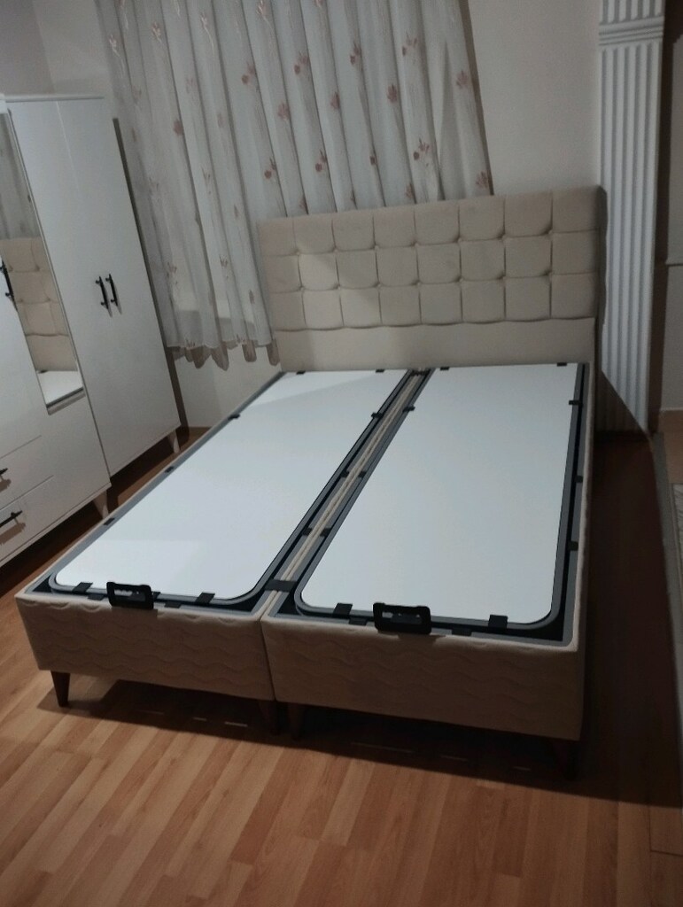 ÇİFT KİŞİLİK SANDIKLI BAZA BAŞLIK YATAK - 3