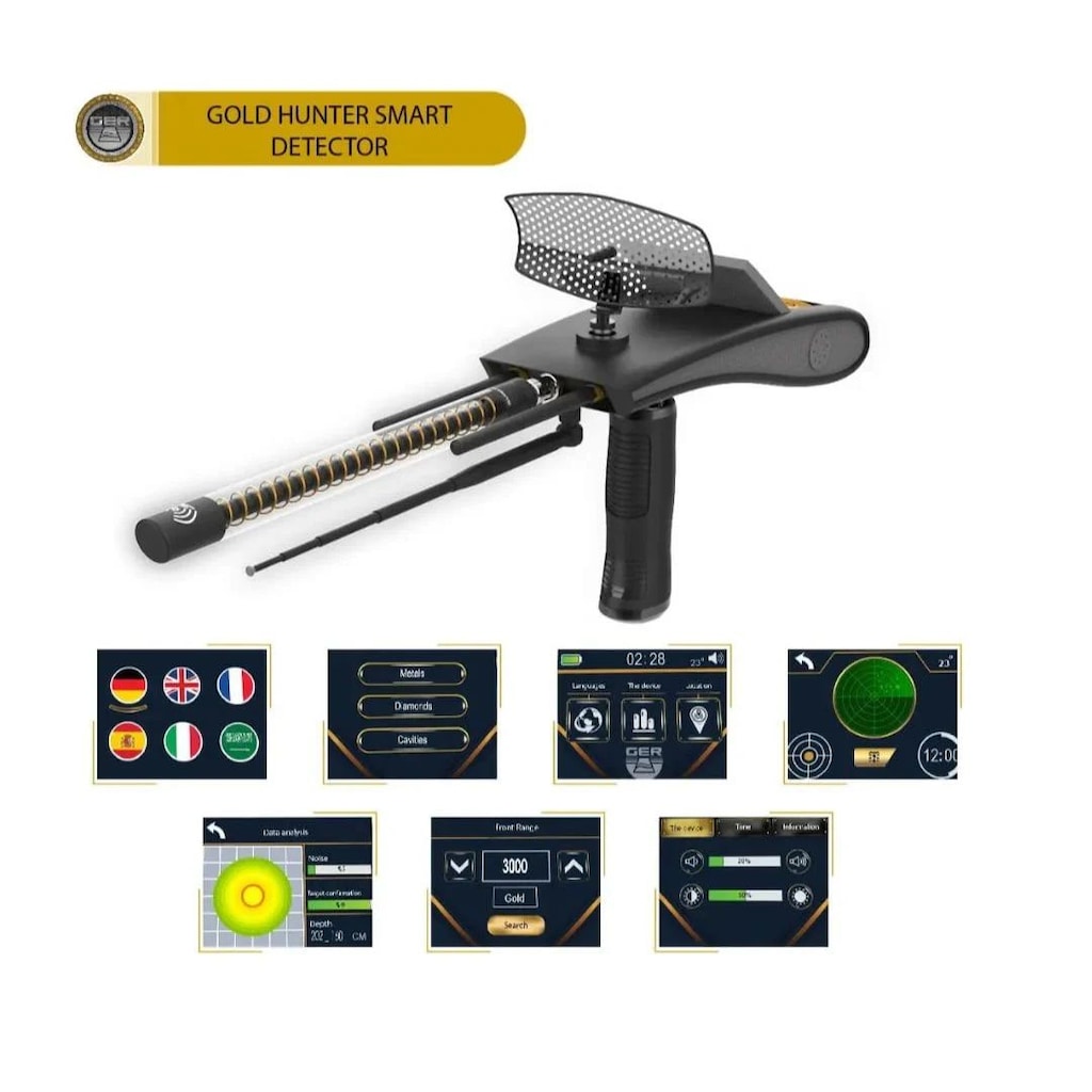 Ger Detect Gold Hunter Smart Dokunmatik Ekranlı Uzun Menzilli Alan... - 2