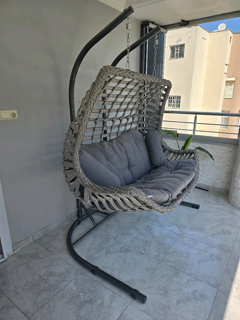 CAPRİ MARKA JUMBO ÇİFT KİŞİLİK RATTAN SALINCAK - 2
