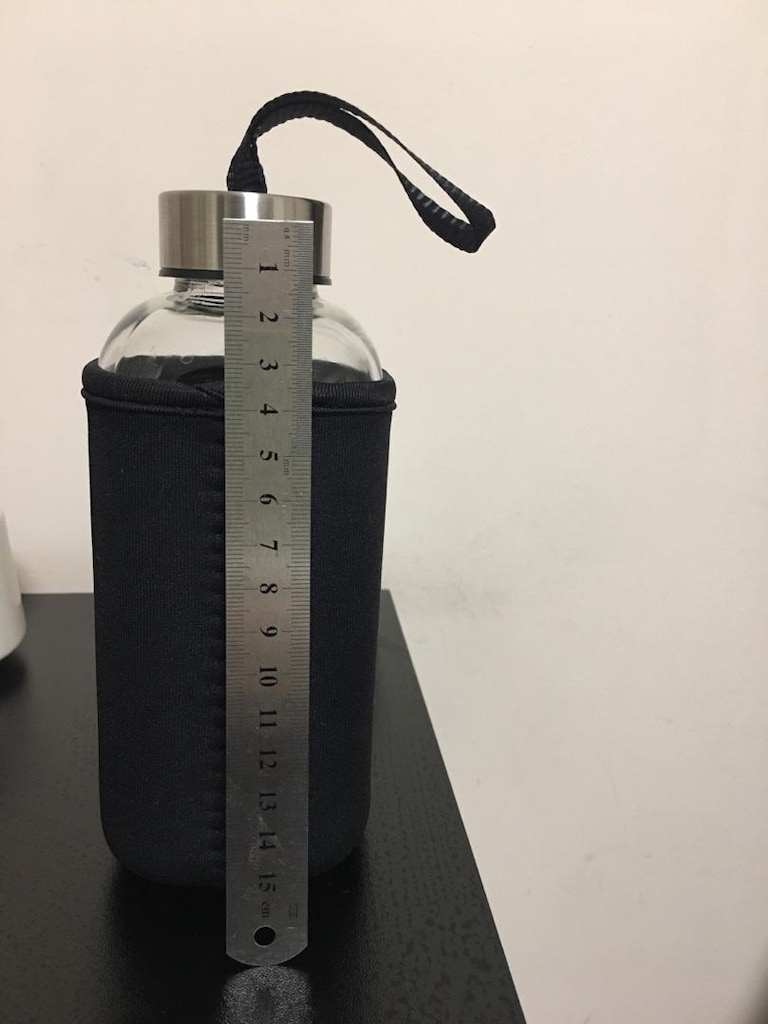 H2O Siyah Kılıflı cam Su Şişesi 500 ml - 7