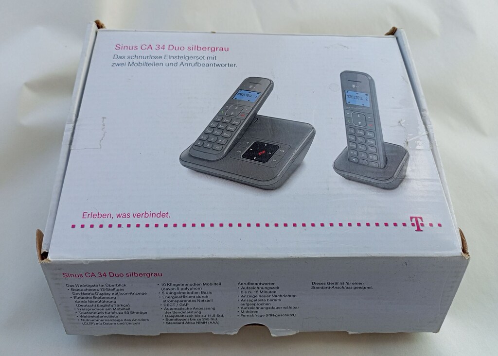 TELEKOM SİNUS CA34 DUO DECT KABLOSUZ TELEFON | TELESEKRETERLİ - 2