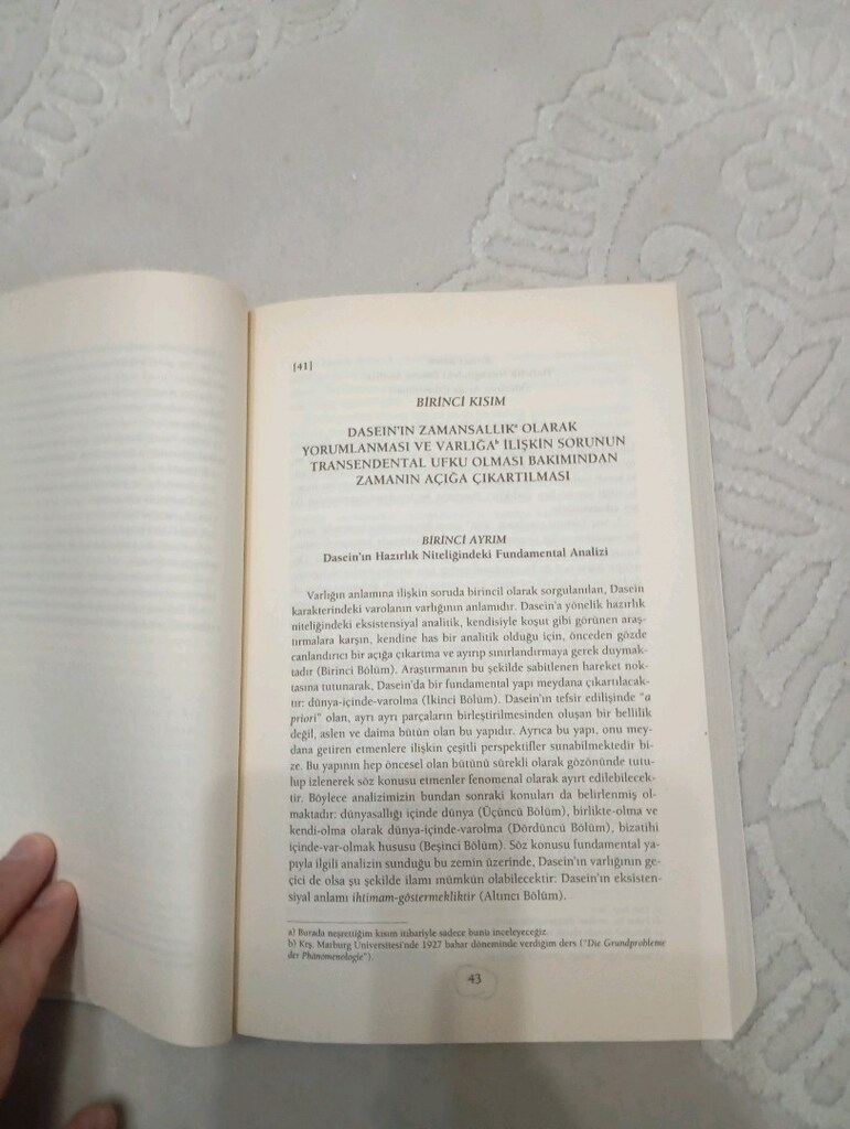 Varlık ve Zaman Martin Heidegger 463 sayfa - 7