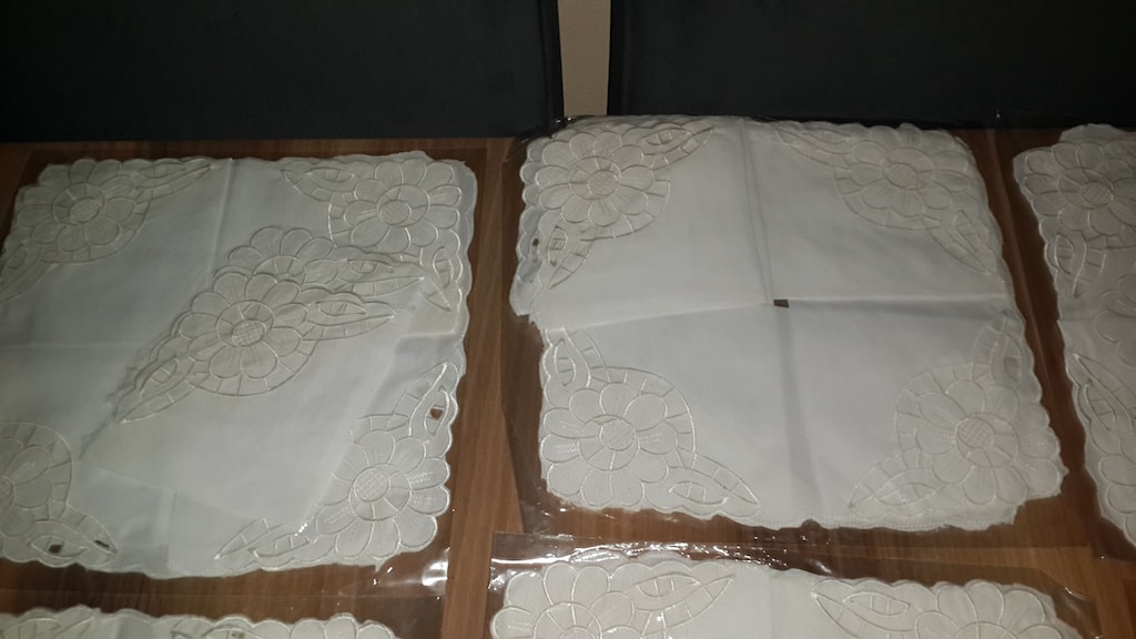 6lı 28x28cm örtü takımları ambalajlı Sıfır - 4