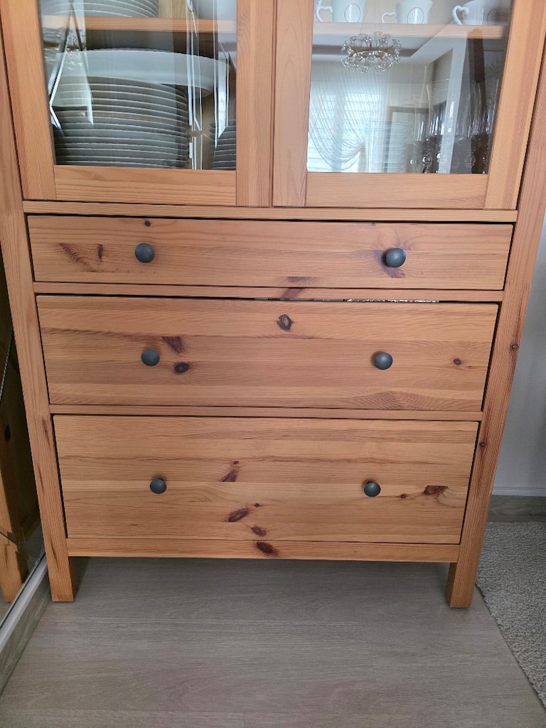 HEMNES Ahşap Vitrin - 3