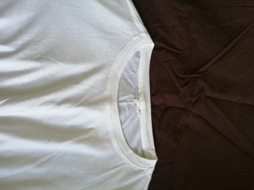 Beli lastikli pamuklu beyaz bluz - 2