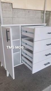 Şifonyer Mdf 3 açılır teleskopik ray 1.kalite ve 1.sınıf komple Mdf