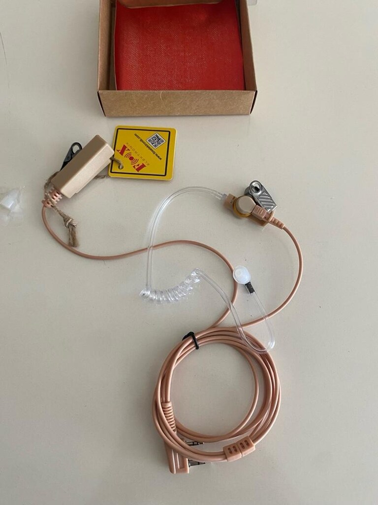 Fox Ten Rengi Akustik Telsiz Kulaklık Mi̇irofon Seti sıfır kutulu - 4