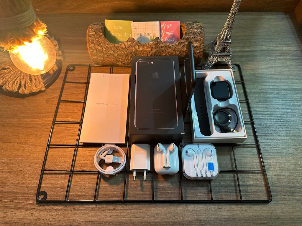 FULL AKSESUARLI İPHONE 7 PLUS MAT BLACK - 6