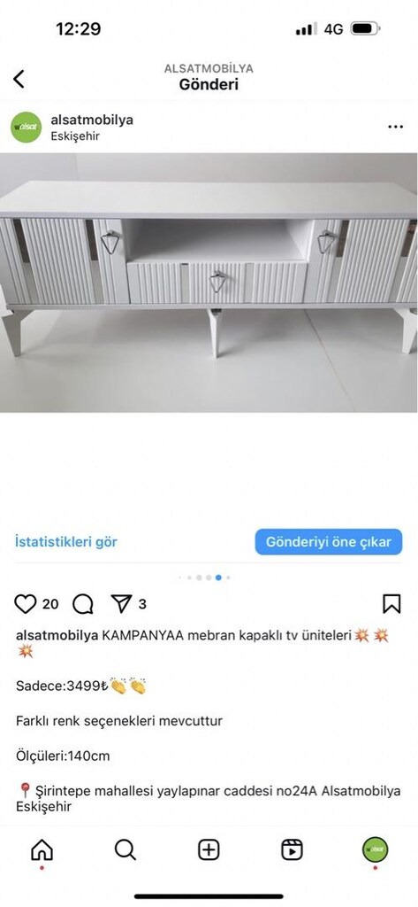 TV ünitesi ahşap konsol - 2