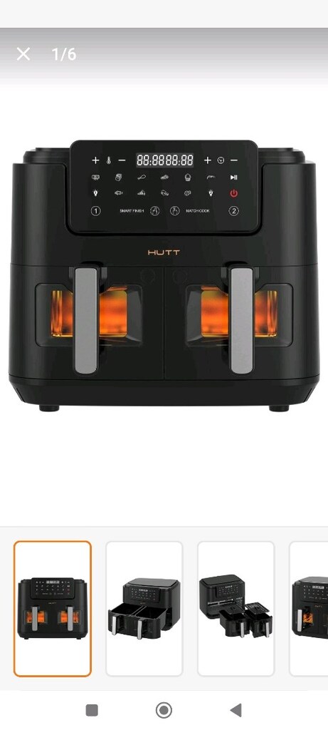 HUTT Xiaomi D9 Çift Hazneli Air Fryer Yağsız Fritöz (4.5 +4.5) 9 Lt. - 6