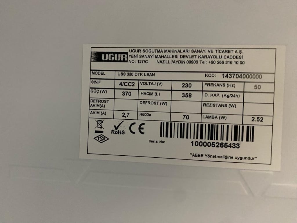 SIFIR YENİ UĞUR MARKALI BUZDOLABI - 2