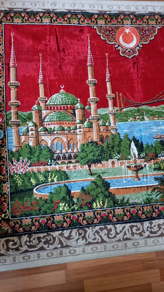 Camili ve boğaz manzaralı duvar halısı. - 5