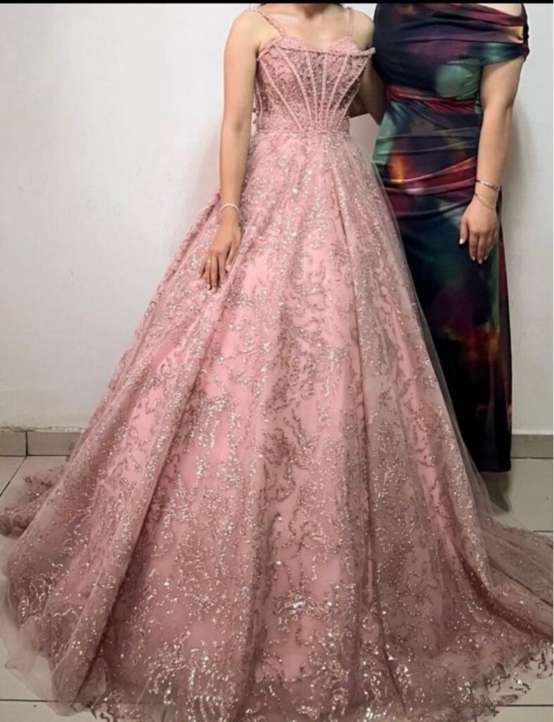Pudra Pembe Nişan Elbisesi - 3