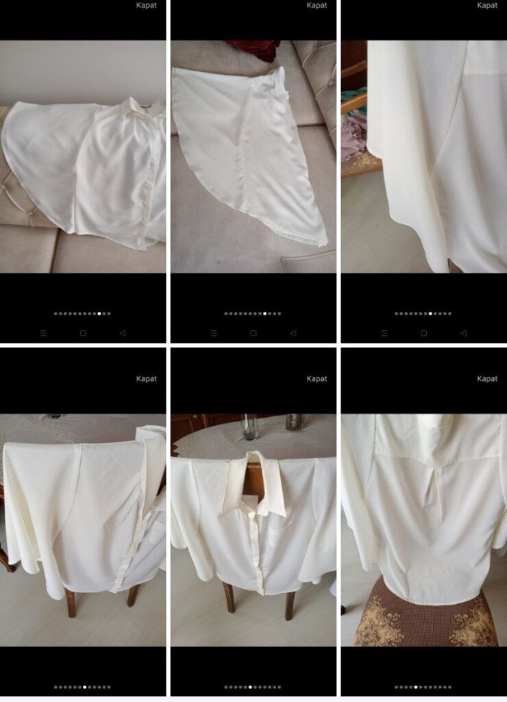 2 adet bluz bıri dantelli biri volanlı yeni - 2