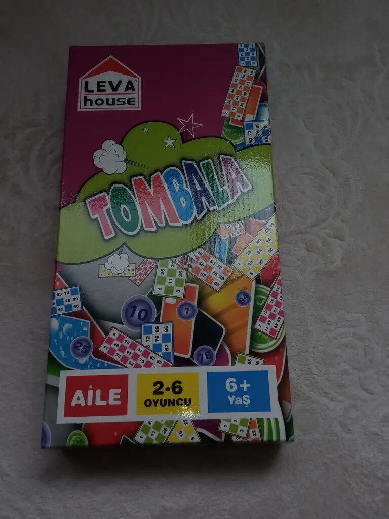 Tombala leva house kağıt kutu oyunu
