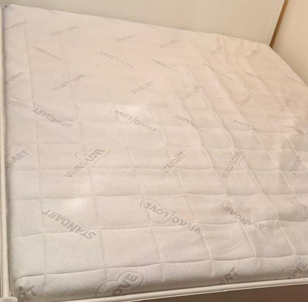 ikea 2 kişilik yatak karyola - 5