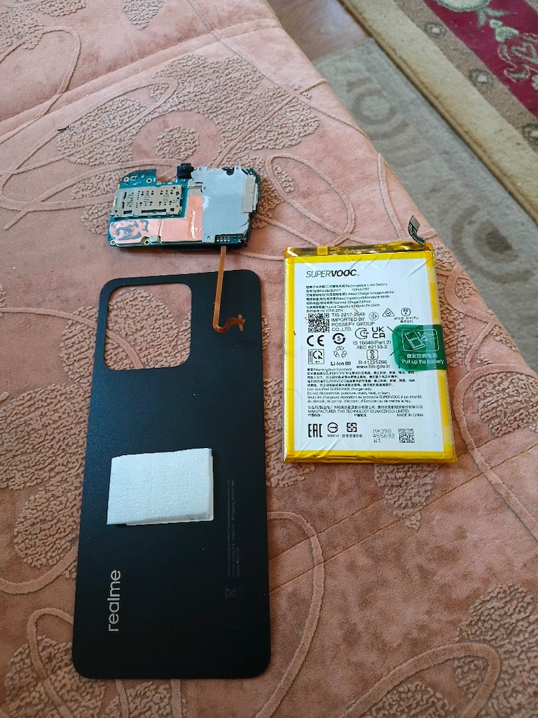 ORJ REALME C53= KAYITLI ANAKART= KAMERA BATARUA ARKA KAPAK - 3