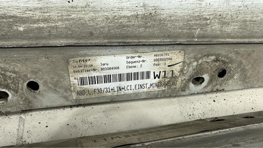 BMW F30 Sağ Sol Marşpiyel Sedef Beyaz - 2