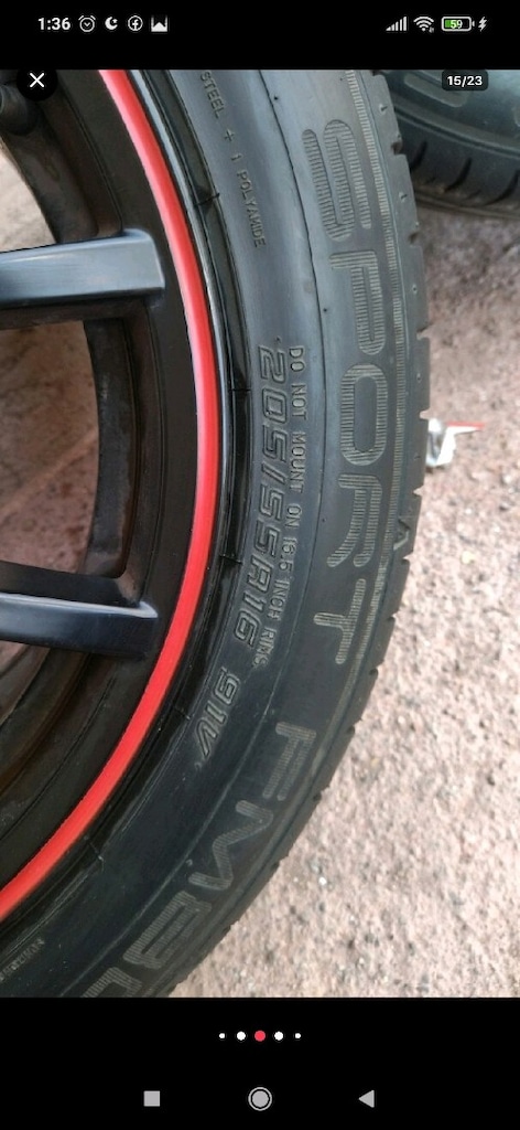 İCON ÇELİK JANT LASTİK 5X114.3 DUNLOP 2021 yazlık lastik temiz - 5