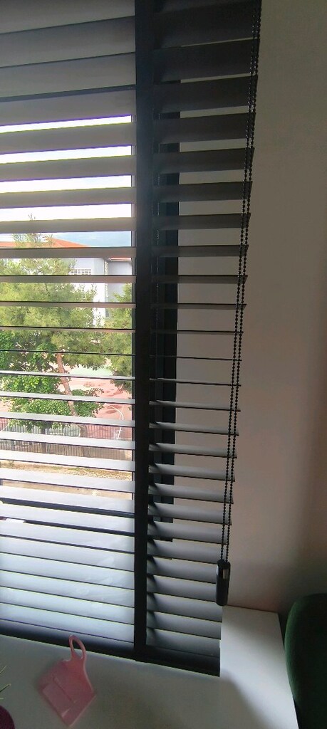 ahşap antrasit jaluzi perde - 5
