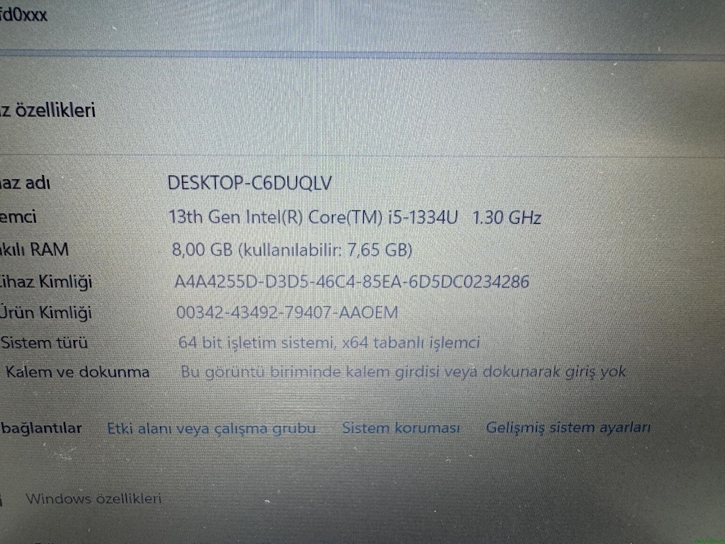HP ELİTBOOK İ5 13. NESİL 8 GB RAM 512 NVME - 4