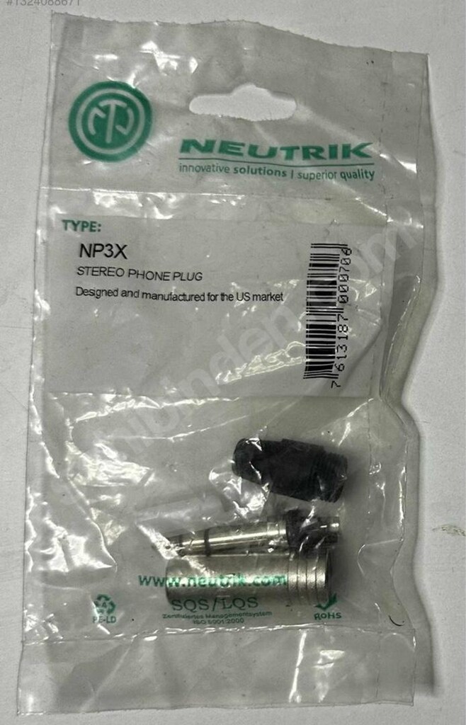 Neutrik NP3X 6.3mm TRS Stereo Jack Erkek Konnektör - 2