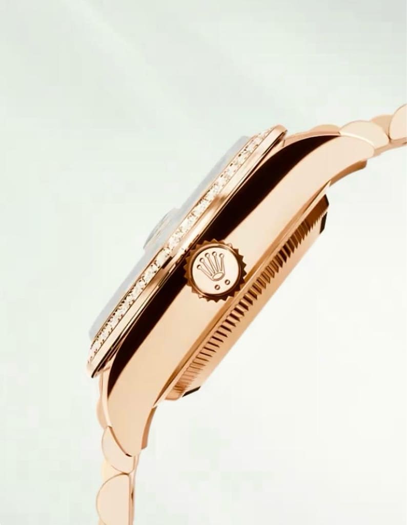 ‼İTHAL/SIFIR/Rolex Datejust,18KGold,44 Elmaslı Bezel,Pırlanta Kadran - 6